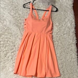 Peach Sleeveless Dress